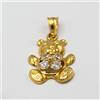 Gulino Gioielli Ciondolo oro giallo 18 kt e zirconi "orsacchiotto"/18kt gold pendant A.321