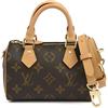 Louis Vuitton Monogram Nano Speedy 2WAY borsa a mano mini borsa M81085...