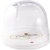 SNIPS - Porta Panettone e Pandoro in plastica con coperchio trasparente - h18 cm diametro 22 cm