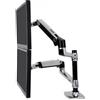 Ergotron LX Series Dual Stacking Arm 61 cm [24] Scrivania Argento (LX DUAL STACK