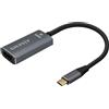 AISENS - A109-0683 - Convertitore in alluminio USB-C a HDMI 4K@60Hz, USB-C/M-HDMI/H, grigio, 15 cm