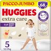 Huggies Extra Care Mutandine, Ultra assorbente, Taglia 5 (12-17 Kg), Pacco Mega, 68 Pz
