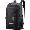 Naapesi Zaino Trekking 50L Uomo Donna, Zaino Impermeabile Grande Capacità in Tessuto Oxford, Zaino da Trekking Leggero e Traspirante per Viaggi, Campeggio, Montagna - Nero