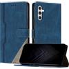 NETANY Custodia Compatibile con Samsung Galaxy A34 5G,custodia magnetica in pelle PU con [Slot Cart] [Supporto Stand] [Magnetica] (Blu)