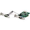 StarTech Scheda Seriale PCIe RS232 a 2 Porte DB9 UART 16950 (PEX2S953LP) | Chip UART 16950 ad Alte Prestazioni, Staffa a Basso Profilo Inclusa