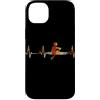 Row Scull Heartbeat Vintage T-Shirts Custodia per iPhone 14 Plus Riga Scull Battito cardiaco Vintage ECG Cardiogramma Retro