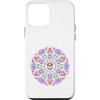 Dark Gothic Art Co Custodia per iPhone 12 mini Vetro colorato teschio rosa finestra gotica scura arte regali
