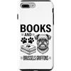 Funny Brussels Griffon And Book Designs Custodia per iPhone 7 Plus/8 Plus Libri E Grifoni Bruxelles Divertente Grifone Di Bruxelles