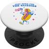 Funny 4th Of July Wieners Hot Dogs & Gli I'm Just Here For The Glizzies Funny Fourth of July Wiener PopSockets PopGrip Adesivo