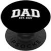 Promoted To 2027 Matching Apparel Promosso a Papà Est. 2027 Retro Vintage New Dad PopSockets PopGrip Adesivo