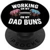 Funny Gym Weightlifting Training Boxing Divertente palestra sollevamento pesi allenamento uomini papà papà scherzo PopSockets PopGrip Adesivo