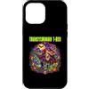 Halloween Glam Retro 90s Graffiti Pop Ar Custodia per iPhone 12 Pro Max T-Rex Vampire Undead Dinosaur Tyrannosaurus Spettrale Spaventoso