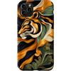 Wild Style Collection Custodia per iPhone 11 Pro Max Fasce per pennelli ispirate alla tigre, in ambra