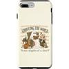 Cute Ghost Halloween Custodia per iPhone 7 Plus/8 Plus Divertente fantasma lettura autunno libro amante Halloween