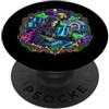 Halloween Glam Retro 90s Graffiti Pop Ar Radiologia Grim Reaper X-Ray Rad Tech Radiologo spaventoso PopSockets PopGrip Adesivo
