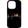 Drum Kit Heartbeat Vintage T-Shirts Custodia per iPhone 14 Pro Batteria Battito cardiaco Vintage ECG Cardiogramma Retro