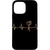 Drums Heartbeat Vintage T-Shirts Custodia per iPhone 13 Pro Max Batteria Battito cardiaco Vintage ECG Cardiogramma Retro