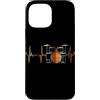 Drum Kit Heartbeat Vintage T-Shirts Custodia per iPhone 13 Pro Max Batteria Battito cardiaco Vintage ECG Cardiogramma Retro