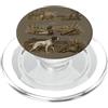 Hunting Lake Weekend Scena del cacciatore del cane da caccia dell'anatra dei cervi PopSockets PopGrip per MagSafe