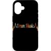 Drum Music Heartbeat Vintage T-Shirts Custodia per iPhone 16 Batteria Musica Battito cardiaco Vintage ECG Cardiogramma Retro