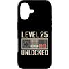 Level 25 Gamer Birthday Custodia per iPhone 17 Livello 25 Sbloccato Retro Gamer 25 ° compleanno