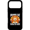 Orange Cat Iced Tea Cat Lovers Custodia per iPhone 17 Pro Max Tè Freddo E Gatto Arancia