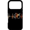 Drum Kit Heartbeat Vintage T-Shirts Custodia per iPhone 17 Pro Batteria Battito cardiaco Vintage ECG Cardiogramma Retro