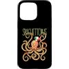 ANIMALICIOUS - Humor Animals and Food me Custodia per iPhone 15 Pro Max Polpo carino con spaghetti di pasta italiana divertenti