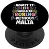 Personal Gift For Women Named MALIA MALIA Personalized Name Funny Cute Custom MALIA Name PopSockets PopGrip Adesivo