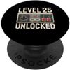 Level 25 Gamer Birthday Livello 25 Sbloccato Retro Gamer 25 ° compleanno PopSockets PopGrip Adesivo