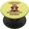 GROUNDHOG DAY by Scarebaby Design DIVERTENTE GIORNATA DI GROUNDHOG COMPLEANNO 2 FEB PopSockets PopGrip Adesivo
