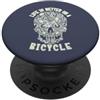 Wistful La vita è migliore su un teschio di bicicletta PopSockets PopGrip Adesivo