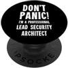 Security Architecture & Design T-Shirts Architetto capo della sicurezza PopSockets PopGrip Adesivo