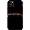 Drum Music Heartbeat Vintage T-Shirts Custodia per iPhone 11 Pro Max Batteria Musica Battito cardiaco Vintage ECG Cardiogramma Retro