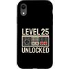 Level 25 Gamer Birthday Custodia per iPhone XR Livello 25 Sbloccato Retro Gamer 25 ° compleanno