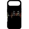 Drums Heartbeat Vintage T-Shirts Custodia per iPhone Air Batteria Battito cardiaco Vintage ECG Cardiogramma Retro