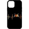 Drum Kit Heartbeat Vintage T-Shirts Custodia per iPhone 12 mini Batteria Battito cardiaco Vintage ECG Cardiogramma Retro