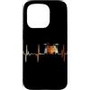 Drum Kit Heartbeat Vintage T-Shirts Custodia per iPhone 15 Pro Batteria Battito cardiaco Vintage ECG Cardiogramma Retro