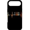 Cassette Tape Heartbeat Vintage T-Shirts Custodia per iPhone Air Cassetta nastro battito cardiaco vintage ECG cardiogramma retrò