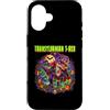 Halloween Glam Retro 90s Graffiti Pop Ar Custodia per iPhone 16 T-Rex Vampire Undead Dinosaur Tyrannosaurus Spettrale Spaventoso