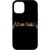Drum Music Heartbeat Vintage T-Shirts Custodia per iPhone 12/12 Pro Batteria Musica Battito cardiaco Vintage ECG Cardiogramma Retro