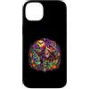 Halloween Glam Retro 90s Graffiti Pop Ar Custodia per iPhone 14 Plus T-Rex Vampire Undead Dinosaur Tyrannosaurus Spettrale Spaventoso