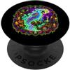 Halloween Glam Retro 90s Graffiti Pop Ar Parrot Ghost Cockatoo Ara Spettrale Spaventoso Orrore Infestato PopSockets PopGrip Adesivo