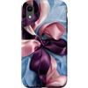 Ribbon Heart Collection Custodia per iPhone XR Cascata di anelli di seta sciolti modello femminile cuore
