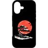 Pine Studio Custodia per iPhone 17 Giapponese Bonsai pino e sole Vintage Paesaggio