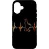 Marching Band Heartbeat Vintage T-Shirts Custodia per iPhone 16 Marching Band Battito cardiaco Vintage ECG Cardiogramma Retro
