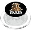 Raf THE ARTIST Designs Golden Lab Papà Giallo Labrador Retriever Padre Cane Papà PopSockets PopGrip per MagSafe