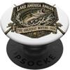 NATIONAL PARK RETRO HERITAGE WILDERNESS LOKE AMERICA ANGLER BASSO CLUB DI PESCA PopSockets PopGrip Adesivo