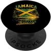 Island Memory Works JAMAICA EST. 1962 FOREVER Jamaica Vintage Bandiera dell'isola PopSockets PopGrip Adesivo