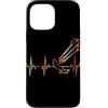 Kitesurfer Heartbeat Vintage T-Shirts Custodia per iPhone 13 Pro Max Kitesurfer Battito cardiaco Vintage ECG Cardiogramma Retro